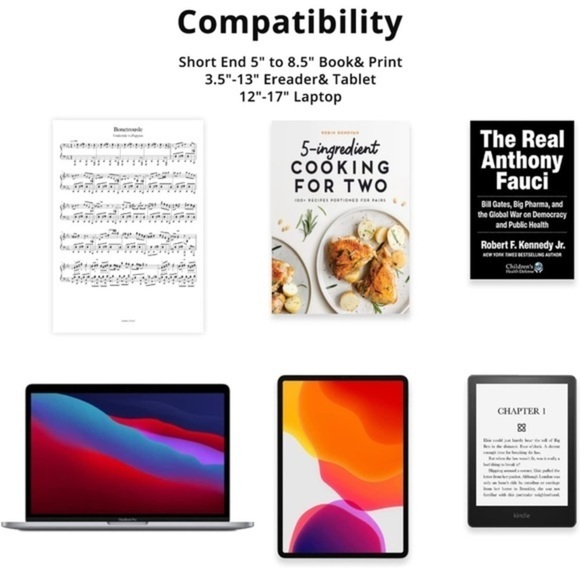 Multifunctional Book Stand Reading Book Holder Display Stand for 17" laptop +etc - Picture 10 of 16